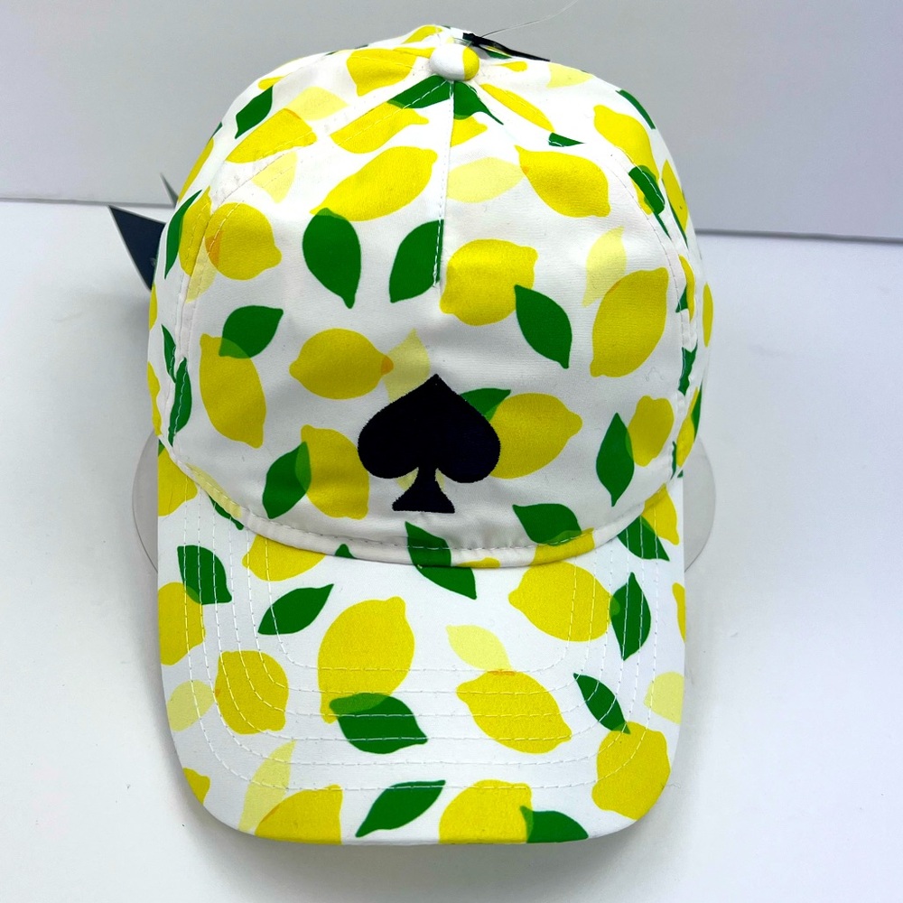 KATE SPADE NEW YORK LADIES “LEMON TOSS” BASEBALL HAT/CAP/HAT, ONE SIZE FITS ALL